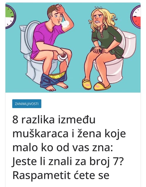 8 razlika između muškaraca i žena koje malo ko od vas zna: Jeste li znali za broj 7? Raspametit ćete se - featured image