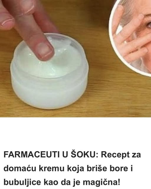 FARMACEUTI U ŠOKU: Recept za domaću kremu koja briše bore i bubuljice kao da je magična! - featured image