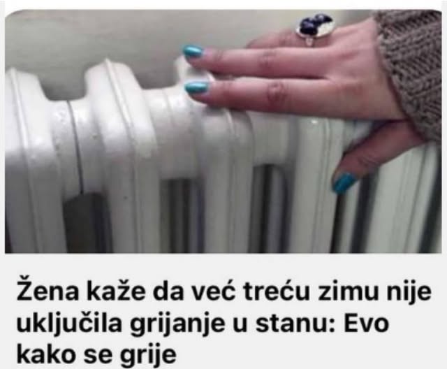Žena kaže da već treću zimu nije uključila grijanje u stanu: Evo kako se grije - featured image