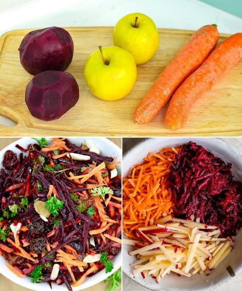 CVEKLA, JABUKA, MRKVA Ovu salatu pravim jednom sedmično – toliko je zdrava i osvježavajuća! Jednostavno, brzo i puno vitamina! - featured image