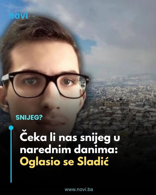 Čeka li nas snijeg u narednim danima: Oglasio se Sladić - featured image