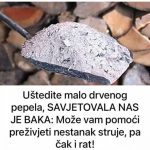 Uštedite malo DRVENOG pepela, SAVJETOVALA NAS JE BAKA: Može vam POMOĆI preživjeti nestanak struje, pa čak i rat! Uštedite malo DRVENOG pepela, SAVJETOVALA NAS JE BAKA: Može vam POMOĆI preživjeti nestanak struje, pa čak i rat! - featured image