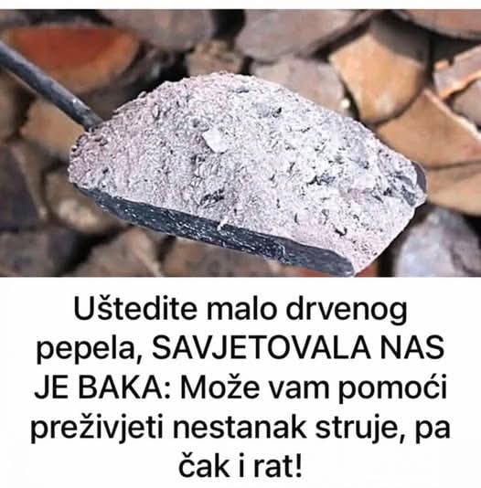 Uštedite malo DRVENOG pepela, SAVJETOVALA NAS JE BAKA: Može vam POMOĆI preživjeti nestanak struje, pa čak i rat! - featured image