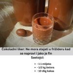 ČOKOLADNI LIKER: Ne MORA stajati u frižideru kad se napravi i JAKO je fin ČOKOLADNI LIKER: Ne MORA stajati u frižideru kad se napravi i JAKO je fin - featured image