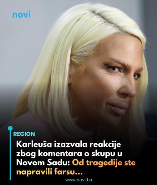 Karleuša izazvala reakcije zbog komentara o skupu u Novom Sadu: Od tragedije ste napravili farsu… - featured image Karleuša izazvala reakcije zbog komentara o skupu u Novom Sadu: Od tragedije ste napravili farsu… - featured image