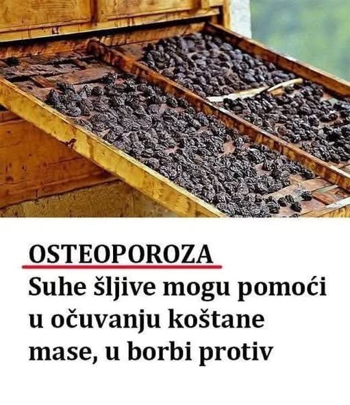 Osteoporoza: Suhe šljive mogu pomoći u očuvanju koštane mase, u borbi protiv upale - featured image