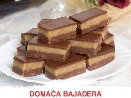 DOMAĆA BAJADERA: Bez miksera i pećnice za samo 20 minuta! DOMAĆA BAJADERA: Bez miksera i pećnice za samo 20 minuta! - featured image