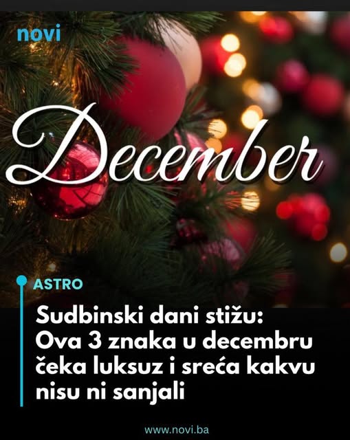 Sudbinski dani stižu: Ova 3 znaka u decembru čeka luksuz i sreća kakvu nisu ni sanjali - featured image