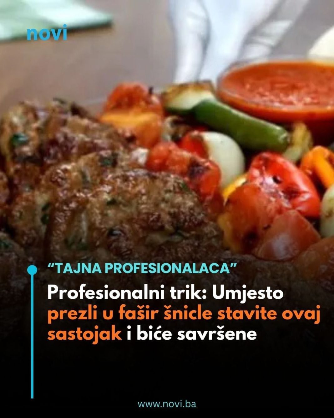 Profesionalni trik: Umjesto prezli u fašir šnicle stavite ovaj sastojak i biće savršene - featured image