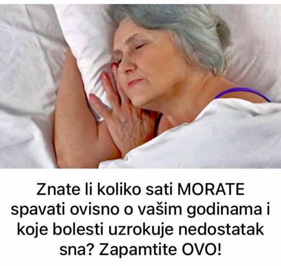 Znate li koliko sati MORATE spavati ovisno o vašim godinama i koje bolesti uzrokuje nedostatak sna? Zapamtite OVO! - featured image