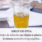 SIRUP OD PIVA: Evo kako da izbacite sav šlajm iz pluća i sekret iz sinusa pomoću ovog napitka SIRUP OD PIVA: Evo kako da izbacite sav šlajm iz pluća i sekret iz sinusa pomoću ovog napitka - featured image