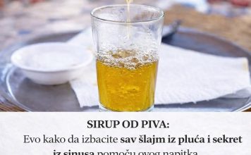 SIRUP OD PIVA: Evo kako da izbacite sav šlajm iz pluća i sekret iz sinusa pomoću ovog napitka SIRUP OD PIVA: Evo kako da izbacite sav šlajm iz pluća i sekret iz sinusa pomoću ovog napitka - featured image