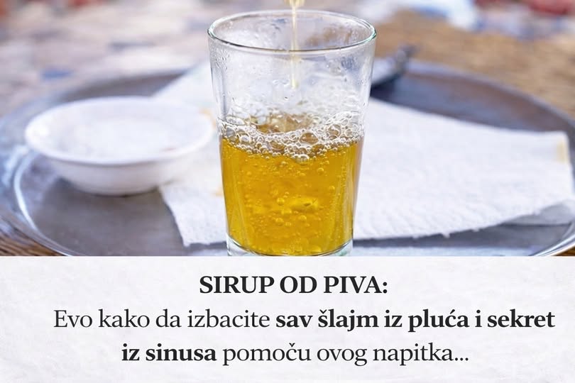 SIRUP OD PIVA: Evo kako da izbacite sav šlajm iz pluća i sekret iz sinusa pomoću ovog napitka - featured image