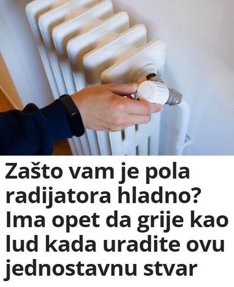 Zašto vam je pola radijatora hladno? Ima opet da grije kao lud kada uradite ovu jednostavnu stvar - featured image