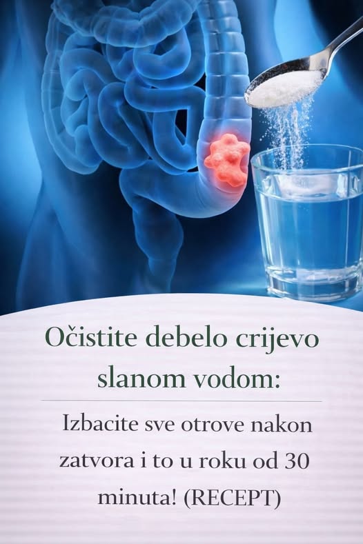 Očistite debelo crijevo slanom vodom: Izbacite sve otrove nakon zatvora i to u roku od 30 minuta - featured image