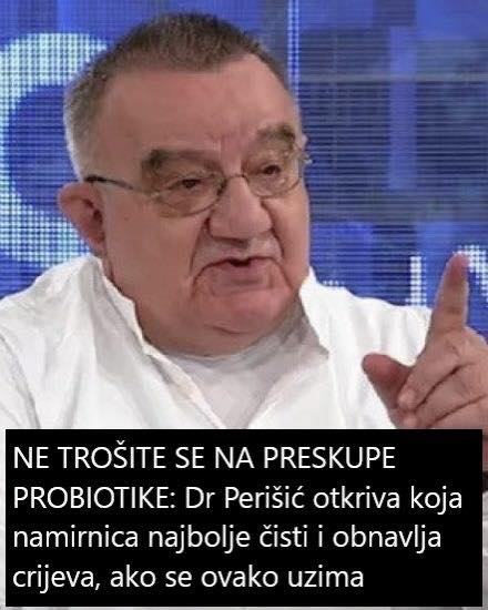 NE TROŠITE SE NA PRESKUPE PROBIOTIKE: Dr Perišić otkriva koja namirnica najbolje čisti i obnavlja crijeva, ako se ovako uzima - featured image