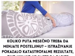 Koliko puta mjesečno treba mijenjati posteljinu? – Istraživanje je pokazalo KATASTROFALNE rezultate Koliko puta mjesečno treba mijenjati posteljinu? – Istraživanje je pokazalo KATASTROFALNE rezultate - featured image