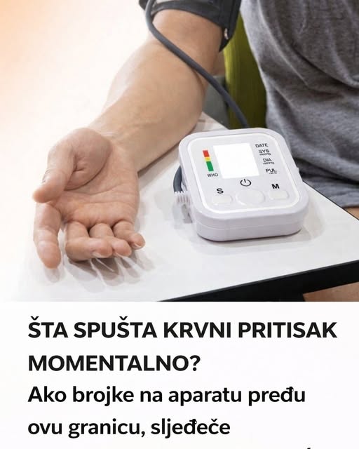ŠTA SPUŠTA KRVNI PRITISAK MOMENTALNO? Ako brojke na aparatu pređu ovu granicu, sljedeće NAMIRNICE su PRVA POMOĆ - featured image ŠTA SPUŠTA KRVNI PRITISAK MOMENTALNO? Ako brojke na aparatu pređu ovu granicu, sljedeće NAMIRNICE su PRVA POMOĆ - featured image