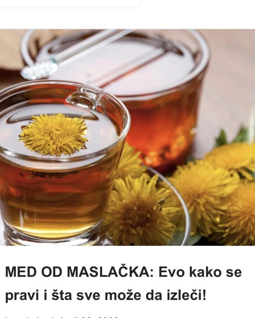MED OD MASLAČKA: Evo kako se pravi i šta sve može da izleči! - featured image MED OD MASLAČKA: Evo kako se pravi i šta sve može da izleči! - featured image