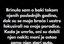 “Brinula sam o baki tokom njenih poslednjih godina…” “Brinula sam o baki tokom njenih poslednjih godina…” - featured image