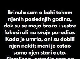 “Brinula sam o baki tokom njenih poslednjih godina…” “Brinula sam o baki tokom njenih poslednjih godina…” - featured image