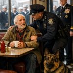 Nazvali su me starcem, njega „psom“, i rekli da nam nije mesto u kafiću — dok jedna poruka nije otvorila vrata časti