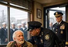 Nazvali su me starcem, njega „psom“, i rekli da nam nije mesto u kafiću — dok jedna poruka nije otvorila vrata časti