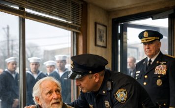 Nazvali su me starcem, njega „psom“, i rekli da nam nije mesto u kafiću — dok jedna poruka nije otvorila vrata časti