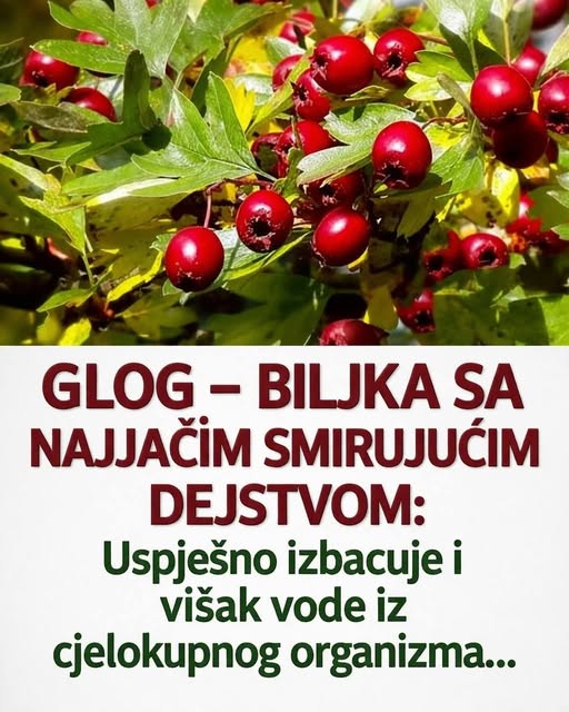 GLOG – BILJKA SA NAJJAČIM SMIRUJUĆIM DEJSTVOM: Uspješno izbacuje i višak vode iz cjelokupnog organizma… - featured image