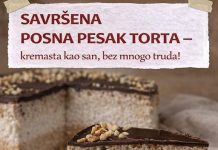 SAVRŠENA POSNA PESAK TORTA – kremasta kao san, bez mnogo truda! SAVRŠENA POSNA PESAK TORTA – kremasta kao san, bez mnogo truda! - featured image