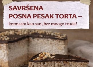 SAVRŠENA POSNA PESAK TORTA – kremasta kao san, bez mnogo truda! SAVRŠENA POSNA PESAK TORTA – kremasta kao san, bez mnogo truda! - featured image