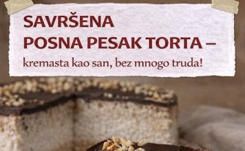SAVRŠENA POSNA PESAK TORTA – kremasta kao san, bez mnogo truda! SAVRŠENA POSNA PESAK TORTA – kremasta kao san, bez mnogo truda! - featured image