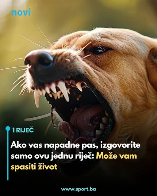 Ako vas napadne pas, izgovorite samo ovu jednu riječ: Može vam spasiti život - featured image