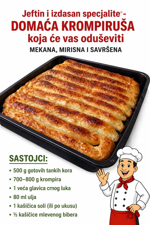 DOMAĆA KROMPIRUŠA IZ RERNE - featured image