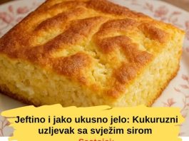 JEFTINO A JAKO UKUSNO JELO: Kukuruzni uzljevak sa svježim SIROM JEFTINO A JAKO UKUSNO JELO: Kukuruzni uzljevak sa svježim SIROM - featured image