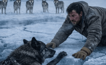 Jedan čovek je spasio trudnu vučicu koja je tonula u ledenu vodu, ali nije mogao ni da zamisli kakva će noćna mora ovaj čin dobrote postati za njega… 😱😲