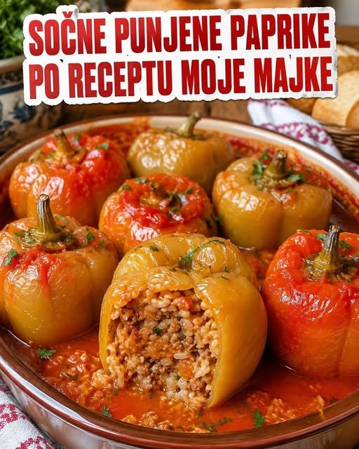 SOČNE PUNJENE PAPRIKE po receptu moje majke… - featured image