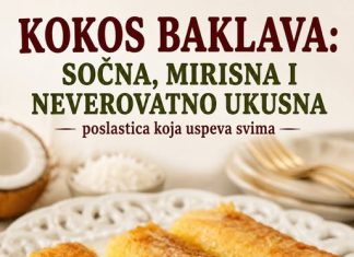 Kokos baklava: Sočna, mirisna i neverovatno ukusna poslastica koja uspeva svima Kokos baklava: Sočna, mirisna i neverovatno ukusna poslastica koja uspeva svima - featured image