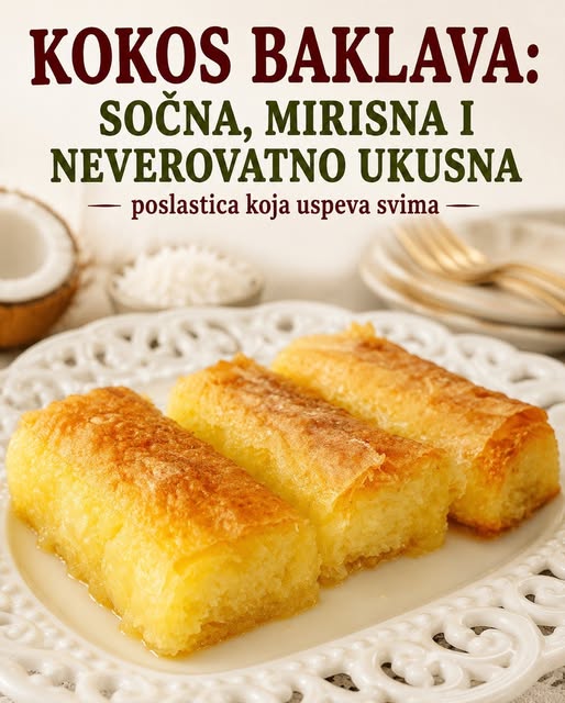 Kokos baklava: Sočna, mirisna i neverovatno ukusna poslastica koja uspeva svima - featured image