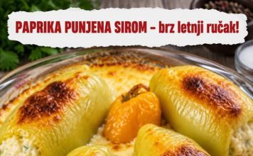 PAPRIKA PUNJENA SIROM – brz letnji ručak! PAPRIKA PUNJENA SIROM – brz letnji ručak! - featured image