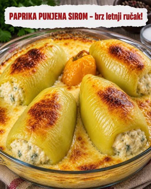 PAPRIKA PUNJENA SIROM – brz letnji ručak! - featured image PAPRIKA PUNJENA SIROM – brz letnji ručak! - featured image