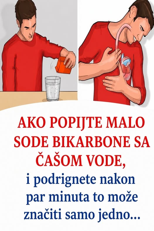 Ako popijte malo sode bikarbone sa čašom vode, i podrignete nakon par minuta to može značiti samo jedno… - featured image