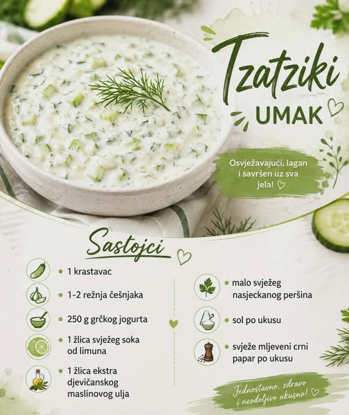 Tzatziki – fantastičan grčki umak od krastavaca - featured image Tzatziki – fantastičan grčki umak od krastavaca - featured image