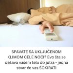 SPAVATE SA UKLJUČENOM KLIMOM CELE NOĆI? Evo šta se dešava vašem telu do jutra – jedna stvar će vas ŠOKIRATI SPAVATE SA UKLJUČENOM KLIMOM CELE NOĆI? Evo šta se dešava vašem telu do jutra – jedna stvar će vas ŠOKIRATI - featured image