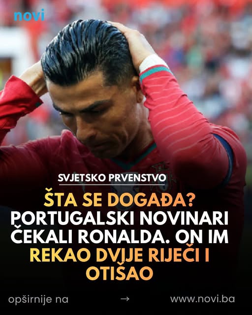 Portugalski novinari čekali Ronalda. On im rekao dvije riječi i otišao - featured image