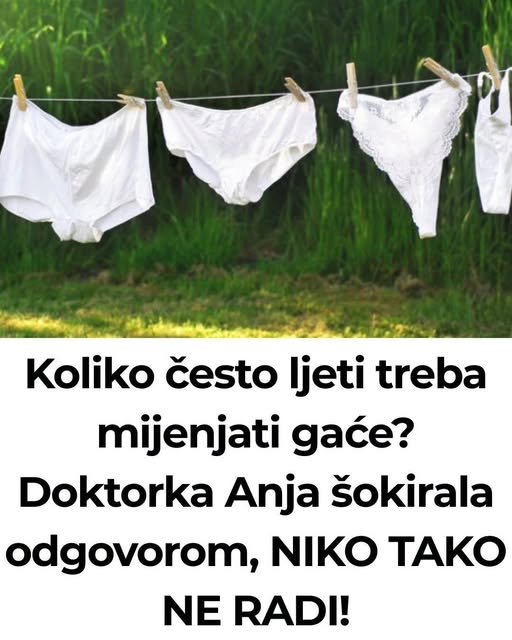 Koliko često ljeti treba mijenjati gaće? Doktorka Anja šokirala odgovorom, NIKO TAKO NE RADI! - featured image