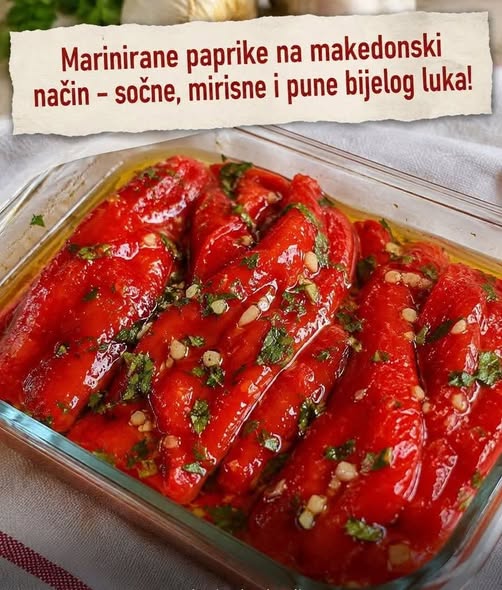 Marinirane paprike na makedonski način – sočne, mirisne i pune bijelog luka! - featured image Marinirane paprike na makedonski način – sočne, mirisne i pune bijelog luka! - featured image