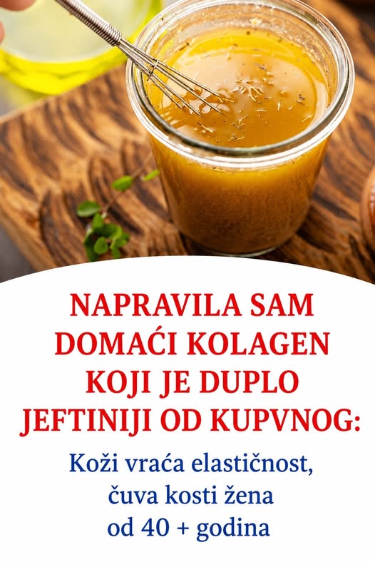 Napravila sam domaći kolagen koji je duplo jeftiniji od kupovnog : Koži vraća elastičnost, čuva kosti žena od 40 + godina - featured image