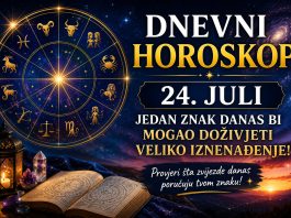 Dnevni horoskop za 24. juli: Jedan znak danas bi mogao doživjeti veliko iznenađenje Dnevni horoskop za 24. juli: Jedan znak danas bi mogao doživjeti veliko iznenađenje - featured image