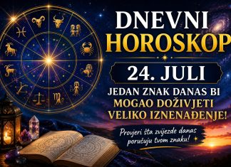 Dnevni horoskop za 24. juli: Jedan znak danas bi mogao doživjeti veliko iznenađenje Dnevni horoskop za 24. juli: Jedan znak danas bi mogao doživjeti veliko iznenađenje - featured image